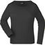 Ladies' Shirt Long-Sleeved Medium - Langarm T-Shirt aus Single Jersey [Gr. XXL] (black) (Art.-Nr. CA628542)