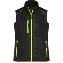 Ladies' Hybrid Vest - Softshellweste im attraktiven Materialmix [Gr. XXL] (black/neon-yellow) (Art.-Nr. CA628836)