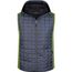 Men's Knitted Hybrid Vest - Weste im stylischen Materialmix [Gr. 3XL] (kiwi-melange/anthracite-melange) (Art.-Nr. CA635988)