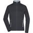 Ladies' Stretchfleece Jacket - Bi-elastische, körperbetonte Jacke im sportlichen Look [Gr. S] (black/silver) (Art.-Nr. CA636706)