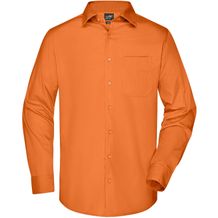 Men's Business Shirt Long-Sleeved - Klassisches Shirt aus strapazierfähigem Mischgewebe [Gr. XXL] (orange) (Art.-Nr. CA637174)