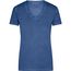Ladies' Gipsy T-Shirt - Trendiges T-Shirt mit V-Ausschnitt [Gr. S] (Denim) (Art.-Nr. CA641784)