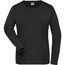 Ladies' BIO Stretch-Longsleeve Work - Langarm Shirt aus weichem Elastic-Single-Jersey [Gr. 4XL] (black) (Art.-Nr. CA643261)