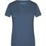 Ladies' Heather T-Shirt - Modisches T-Shirt mit V-Ausschnitt [Gr. XL] (blue-melange) (Art.-Nr. CA650538)