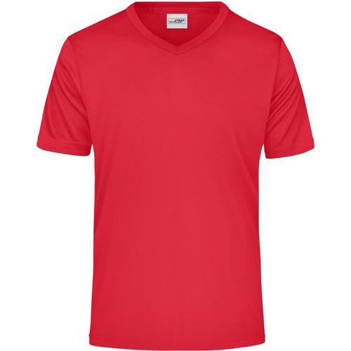Men's Active-V - Funktions T-Shirt für Freizeit und Sport [Gr. L] (Art.-Nr. CA652431) - Feiner Single Jersey
V-Ausschnitt,...