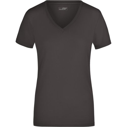 Ladies' Stretch V-T - T-Shirt aus weichem Elastic-Single-Jersey [Gr. S] (Art.-Nr. CA656136) - Gekämmte, ringgesponnene Baumwolle
Lock...
