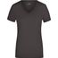 Ladies' Stretch V-T - T-Shirt aus weichem Elastic-Single-Jersey [Gr. S] (charcoal) (Art.-Nr. CA656136)