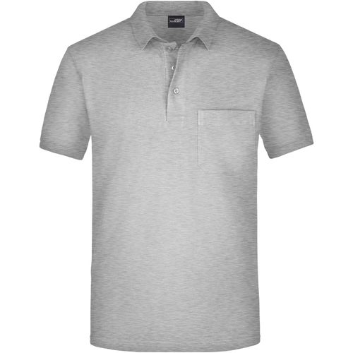 Men's Polo Pocket - Klassisches Poloshirt mit Brusttasche [Gr. 3XL] (Art.-Nr. CA656250) - Feine Piqué-Struktur
Gekämmte, ringges...