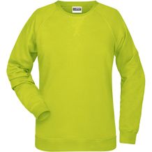Ladies' Sweat - Klassisches Sweatshirt mit Raglanärmeln [Gr. L] (acid-yellow) (Art.-Nr. CA656755)