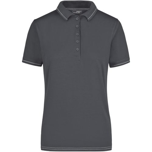 Ladies' Elastic Polo - Hochwertiges Poloshirt mit Kontraststreifen [Gr. XL] (Art.-Nr. CA656950) - Weicher Elastic-Single-Jersey
Gekämmte,...