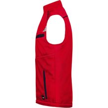 Workwear Softshell Padded Vest - Funktionelle Softshell Weste mit warmem Innenfutter (red / navy) (Art.-Nr. CA660556)