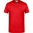 Men's Basic-T - Herren T-Shirt in klassischer Form [Gr. M] (tomato) (Art.-Nr. CA666016)