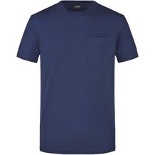 Men's Round-T Pocket - Klassisches T-Shirt mit Brusttasche [Gr. M] (navy) (Art.-Nr. CA667060)