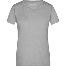 Ladies' Heather T-Shirt - Modisches T-Shirt mit V-Ausschnitt [Gr. M] (grey-heather) (Art.-Nr. CA671130)