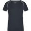 Ladies' Sports T-Shirt - Funktionsshirt für Fitness und Sport [Gr. L] (black/white) (Art.-Nr. CA673583)