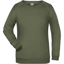 Ladies' Promo Sweat - Rundhals-Sweatshirt mit Raglanärmeln [Gr. 3XL] (olive) (Art.-Nr. CA678200)