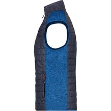 Ladies' Knitted Hybrid Vest - Weste im stylischen Materialmix (royal-melange / anthracite-melange) (Art.-Nr. CA678909)
