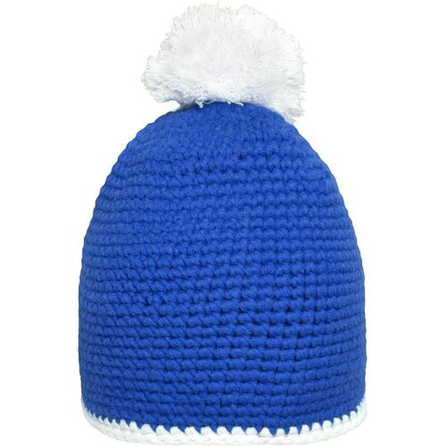 Pompon Hat with Contrast Stripe - Häkelmütze mit Kontrastrand und Pompon (Art.-Nr. CA687538) - Handgearbeitet
Mützeninnenseite mi...