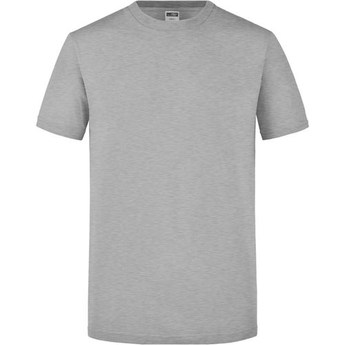 Men's Slim Fit-T - Figurbetontes Rundhals-T-Shirt [Gr. L] (Art.-Nr. CA688329) - Einlaufvorbehandelter Single Jersey...