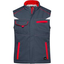 Workwear Softshell Padded Vest - Funktionelle Softshellweste mit warmem Innenfutter [Gr. M] (carbon/red) (Art.-Nr. CA688800)