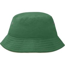 Fisherman Piping Hat for Kids - Trendiger Kinderhut aus weicher Baumwolle [Gr. one size] (dark-green/beige) (Art.-Nr. CA689573)