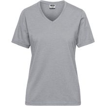 Ladies' BIO Workwear T-Shirt - Strapazierfähiges und pflegeleichtes T-Shirt [Gr. S] (grey-heather) (Art.-Nr. CA689677)