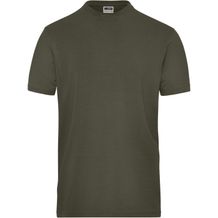 Men's BIO Stretch-T Work - T-Shirt aus weichem Elastic-Single-Jersey [Gr. M] (olive) (Art.-Nr. CA689764)