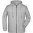 Men's Zip Hoody - Sweatjacke mit Kapuze und Reißverschluss [Gr. 4XL] (grey-heather) (Art.-Nr. CA692741)