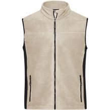 Men's Workwear Fleece Vest - Strapazierfähige Fleeceweste im Materialmix [Gr. L] (stone/black) (Art.-Nr. CA695806)