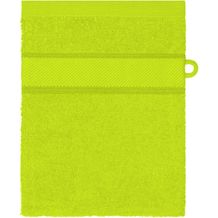 Flannel - Waschhandschuh im modischen Design (acid-yellow) (Art.-Nr. CA697116)