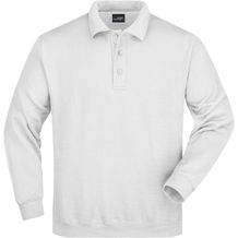 Polo-Sweat Heavy - Klassisches Komfort Polo-Sweatshirt [Gr. XL] (white) (Art.-Nr. CA698277)