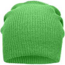 Knitted Long Beanie - Lässige überlange Strickmütze (lime-green) (Art.-Nr. CA706209)