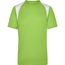 Men's Running-T - Atmungsaktives Laufshirt [Gr. S] (lime-green/white) (Art.-Nr. CA709613)
