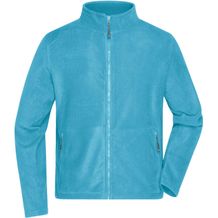 Men's Fleece Jacket - Fleecejacke mit Stehkragen im klassischen Design [Gr. M] (Turquoise) (Art.-Nr. CA710119)