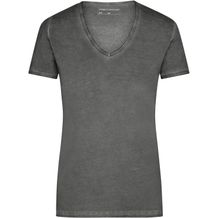 Ladies' Gipsy T-Shirt - Trendiges T-Shirt mit V-Ausschnitt [Gr. L] (graphite) (Art.-Nr. CA712369)