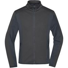 Men's Structure Fleece Jacket - Stretchfleecejacke im sportlichen Look [Gr. XL] (black/carbon) (Art.-Nr. CA714088)