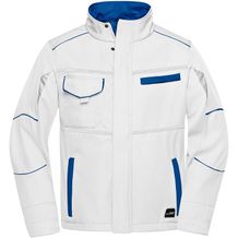 Workwear Softshell Jacket - Funktionelle Softshelljacke mit hochwertiger Ausstattung [Gr. S] (white/royal) (Art.-Nr. CA722798)