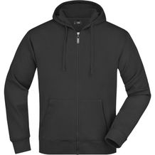 Men's Hooded Jacket - Kapuzenjacke aus formbeständiger Sweat-Qualität [Gr. L] (black) (Art.-Nr. CA723223)