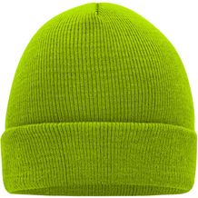 Knitted Cap - Klassische Strickmütze in vielen Farben (lime-green) (Art.-Nr. CA730951)