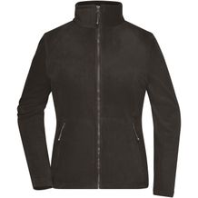 Ladies' Fleece Jacket - Fleecejacke mit Stehkragen im klassischen Design [Gr. 3XL] (dark-grey) (Art.-Nr. CA735766)