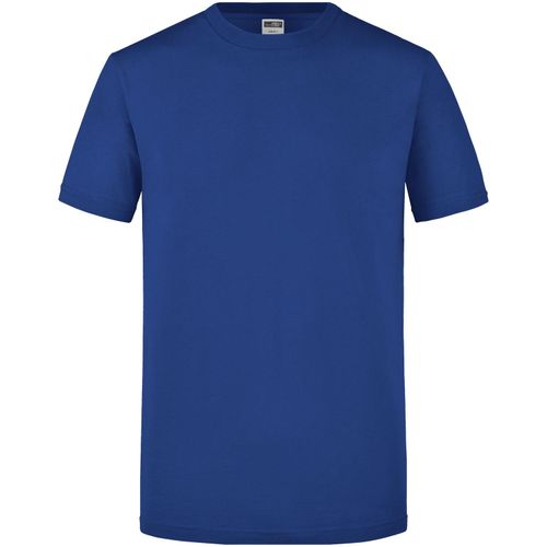 Men's Slim Fit-T - Figurbetontes Rundhals-T-Shirt [Gr. M] (Art.-Nr. CA741299) - Einlaufvorbehandelter Single Jersey...