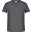 Boys' Basic-T - T-Shirt für Kinder in klassischer Form [Gr. S] (graphite) (Art.-Nr. CA753113)