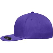 Flexfit® Flat Peak Cap - 6 Panel Cap ohne Verschluss [Gr. S/M] (Purple) (Art.-Nr. CA762230)