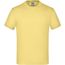 Junior Basic-T - Kinder Komfort-T-Shirt aus hochwertigem Single Jersey [Gr. S] (light-yellow) (Art.-Nr. CA763234)