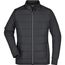 Ladies' Hybrid Sweat Jacket - Modische Sweatjacke in attraktivem Materialmix [Gr. XL] (black) (Art.-Nr. CA769143)