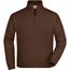Sweat Jacket - Klassische Sweatjacke aus French-Terry [Gr. S] (Brown) (Art.-Nr. CA769965)