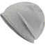 Structured Beanie - Stretchfleece-Mütze mit Kontrastabschluss (off-white/grey-heather) (Art.-Nr. CA776009)