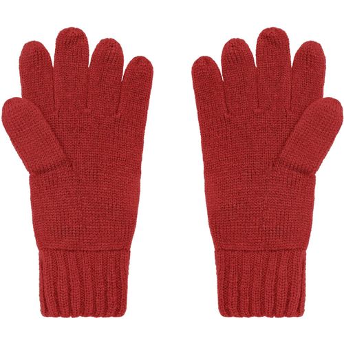 Melange Gloves Basic - Elegante Strickhandschuhe aus Melange-Garnen [Gr. S/M] (Art.-Nr. CA776942) - Rechts-links gestrickt mit doppeltem...