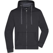 Men's Hooded Jacket - Premium Sweatjacke mit Bionic®-Finish [Gr. L] (black/carbon) (Art.-Nr. CA785644)