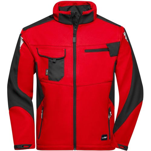 Workwear Softshell Jacket - Professionelle Softshelljacke mit hochwertiger Ausstattung [Gr. S] (Art.-Nr. CA786015) - Robustes, strapazierfähiges Softshellma...